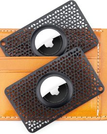 [Ultra Thin] for Airtag Wallet Holder 2 Pack, Airtag Holder, 0.1 inch Thickness, Airtag Wallet Case Slim Thin Card Case for Purse, Handbag, Backpack Wallet, Clutch (Black)